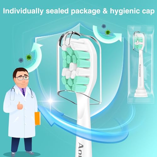 Aoremon White Toothbrush Heads for Philips Sonicare C2 G2