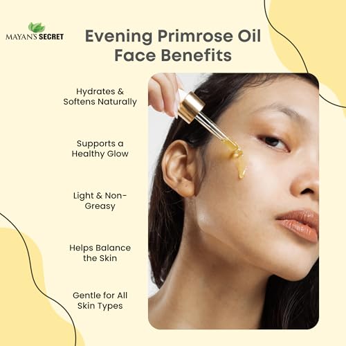 USDA Organic Evening Primrose Oil - Cold Pressed Skin & Hair Moisturizer