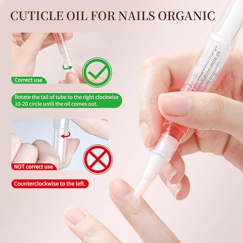 SULLMAR 6 Pcs Nail Cuticle Oils with Nourishing Flavors
