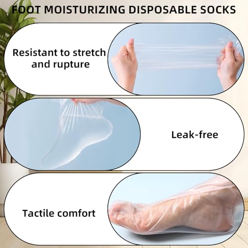 200 Disposable Foot Covers with 240 Stickers for Spa & Wax Treatments