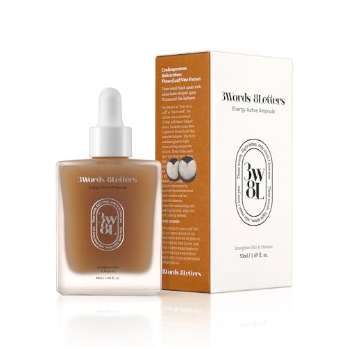 [3Words 8Letters] Energy Active Serum 1.69 fl oz – Vegan Hyaluronic/Lovely Balloon Vine