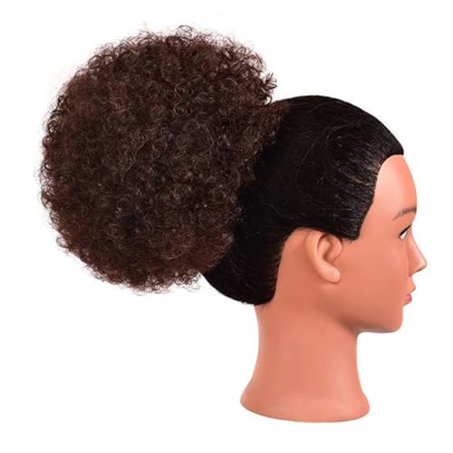 Medium Afro Puff Drawstring Ponytail for Short Natural Hair - T1B/33#