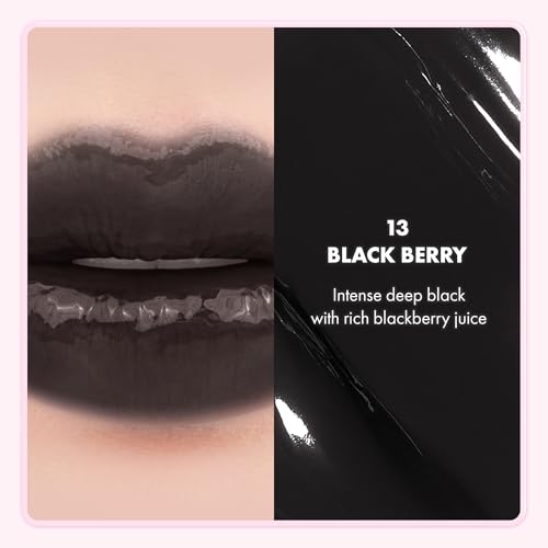 rom&nd The Juicy Lasting Tint Mini - Hydrating Glossy Lip Tint in Blackberry
