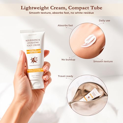 Argaviva Foot Cream for Dry Cracked Heels with Argan Oil & Shea Butter