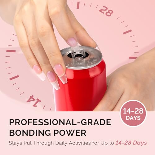 MelodySusie 12Pcs Nail Glue - Strong, Quick Dry Adhesive for Press-On Nails