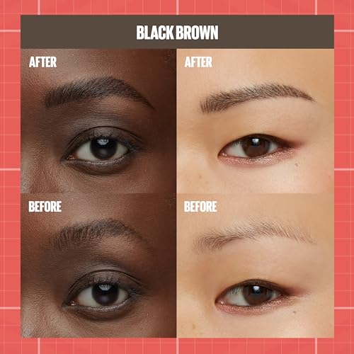 Maybelline Build-A-Brow 2-in-1 Eyebrow Pen & Gel, Black Brown