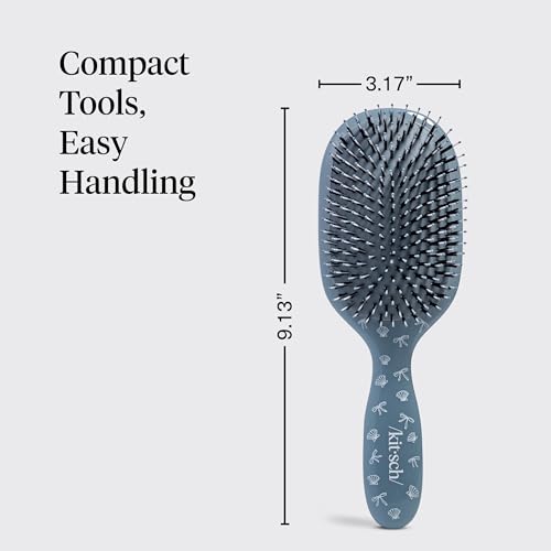 Kitsch Smooth & Polish Hair Brush Coastal Blue - Detangler & Shine Enhancer