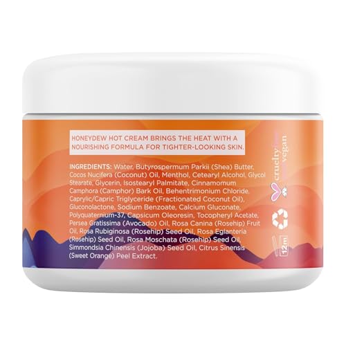 Hot Firming Lotion - Menthol Sweat Enhancer for Stomach & Cellulite - 4 Fl Oz