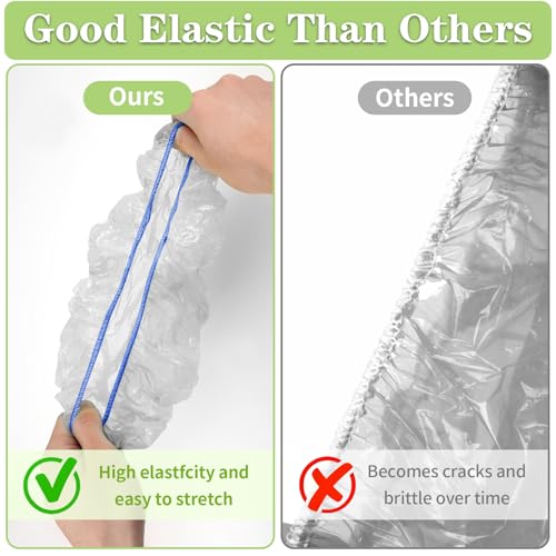 Reastar Reusable Bowl Covers - 60 Pcs, 8/10/12 in, Elastic Food Storage