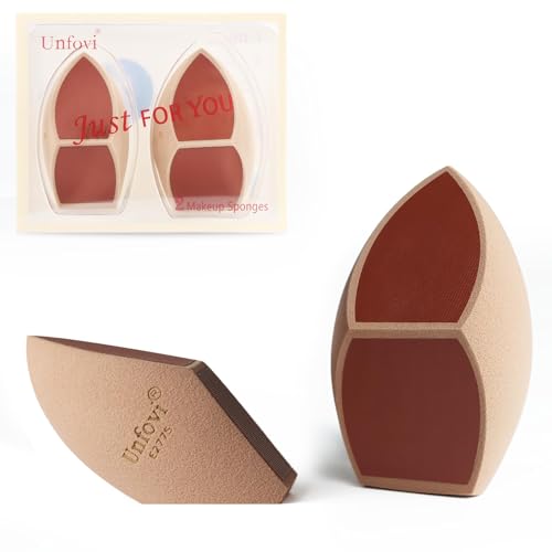Unfovi Honeycomb Film Makeup Sponges - 2 Pcs for Flawless Foundation