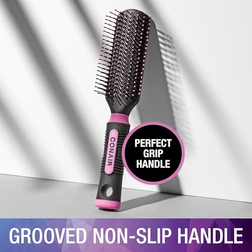 Conair Detangling Hairbrush for All Hair Types - Pink/Black