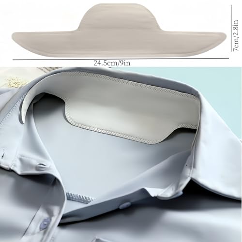 Disposable Collar Protector Sweat Pads 80 Pcs Self-Adhesive Neck Liners for Shirts