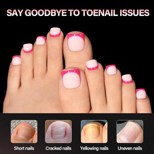 AILLSA A5 Sharp Square Toe Fake Toenails Full Cover 150 Pcs Salon DIY Pedicure