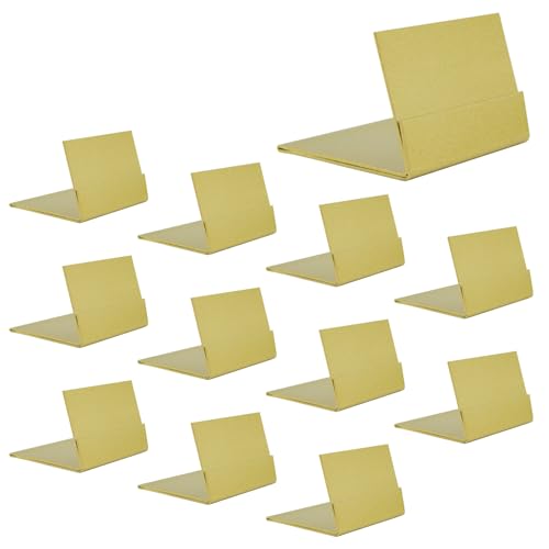 Gold Table Number Holders - 12-Pack Metal Place Card Stands