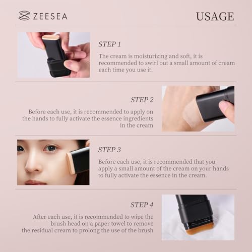 ZEESEA Multi-Use Foundation Stick with Built-in Brush - Natural Beige