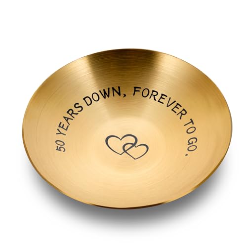50th Anniversary Jewelry Tray | Meaningful Gift for Couples