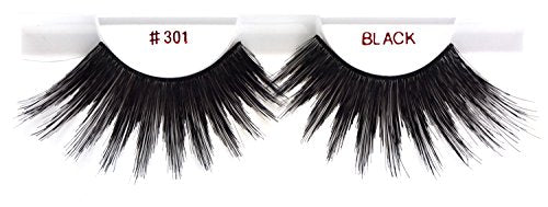 6 Pairs of 100% Human Hair Fake Eyelashes - #301 Christina
