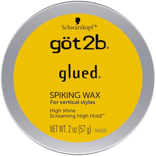 got2b Glued Spiking Hair Wax 2 oz – High Shine, All-Day Hold, For Short to Medium Hair