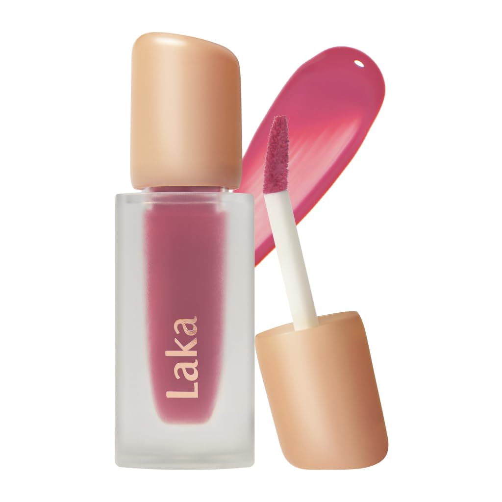 Fruity Glam Tint Lip Stain - Hydrating, Lightweight, Buildable Color | K-Beauty #101 Joyful, 4.5g/0.15oz