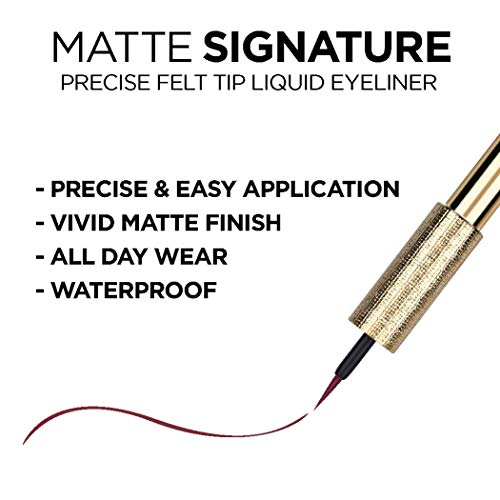 L'Oréal Paris Matte Signature Waterproof Liquid Eyeliner - Burgundy