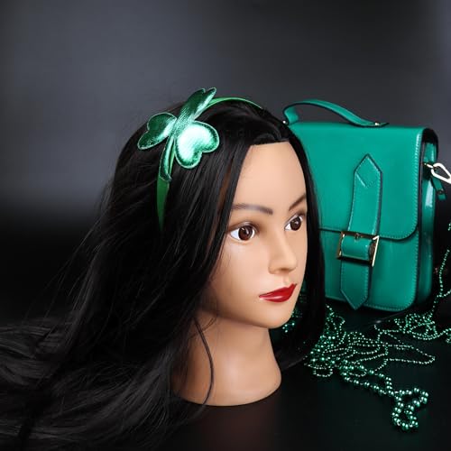 Needzo Saint Patrick's Shamrock Headband - Metallic Green, One Size