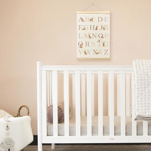 Golden Retriever ABC Poster with Hanger Frame - 12x16 Wall Art