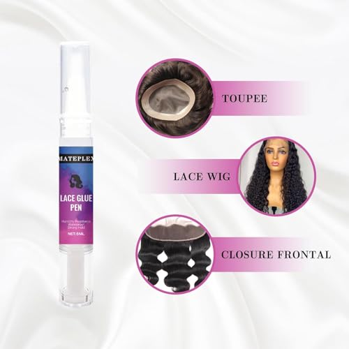 MATEPLEX Lace Wig Glue Pen - Invisible Hold, 5ml Travel Size - Variation 1