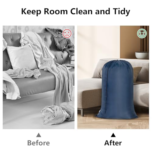 OTraki Extra Large Laundry Bag 2-Pack, 28x45 Inch, Heavy Duty Drawstring