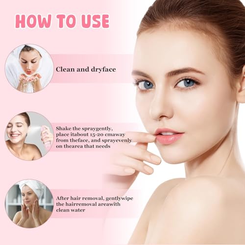 NILUTO Hair Identifier Spray for Dermaplaning & Face Shaving - 2 Pack