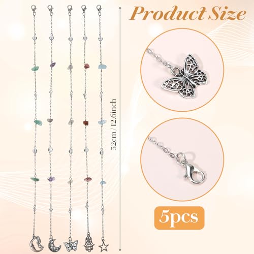 5-Piece Hair Charms Set for Black Women - Colorful Braid Jewelry