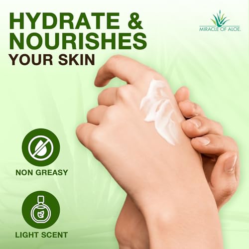 Miracle Hand Cream for Dry Cracked Hands - 9 Oz Pack of 1 | Aloe & Healing Formula