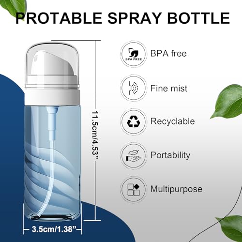 Yolaist 2oz Travel Spray Bottle - Fine Mist, Leak-Proof, Refillable