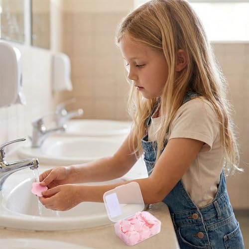 Portable Scented Hand Wash Sheets - Biodegradable Petal Soap for Travel & Outdoor Use