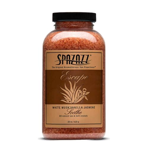 Spazazz Aromatherapy Hot Tub & Spa Crystals - White Musk Vanilla Jasmine 22oz