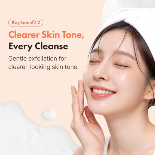 Hanskin Vitamin C Glow Powder Cleanser - Brightening Enzyme Face Wash, 2.36 fl oz