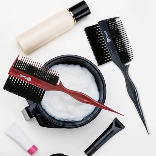 STYLANCE Professional Hair Dye Brush Comb Set - Dual-Sided Multicolor Applicator for Balayage & Highlights
