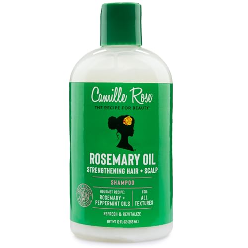 Camille Rose Rosemary Oil Shampoo for Stronger Hair Growth - 12 Oz