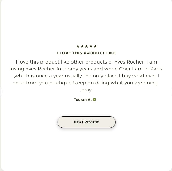 Yves Rocher Bourbon Vanilla Body Wash - Nourishing Creamy Shower Gel