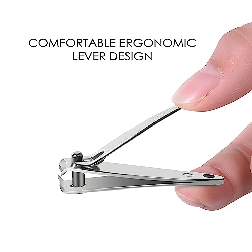 120pcs Stainless Steel Nail Clippers for Home & Travel