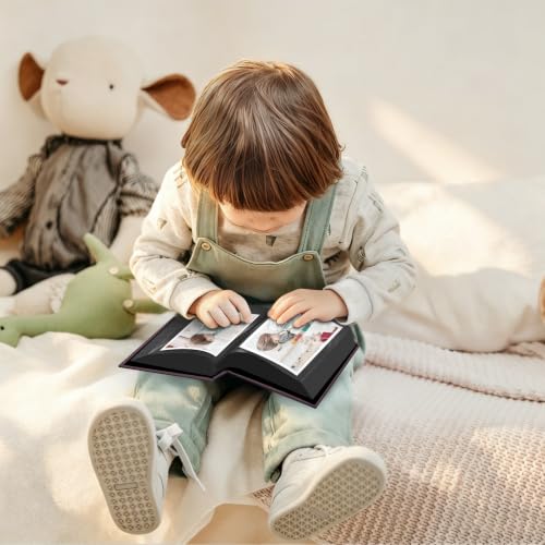 Popotop Linen Hardcover Photo Album 4x6, 100 Pockets for Memories