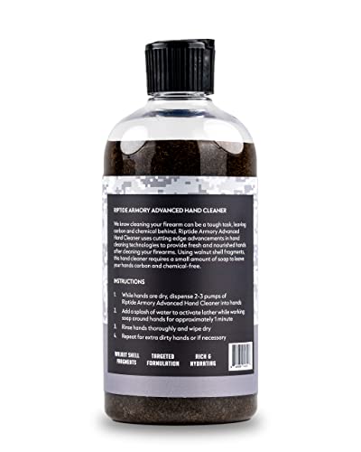 Riptide Armory Hand Cleaner 12oz with Walnut Shell Exfoliants