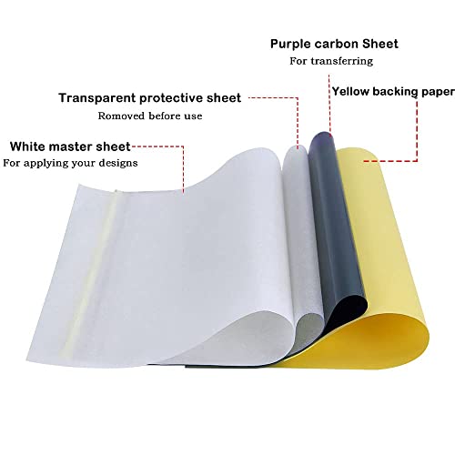 OTBK Professional Tattoo Transfer Kit with Stencil Cream and 50 A4 Sheets