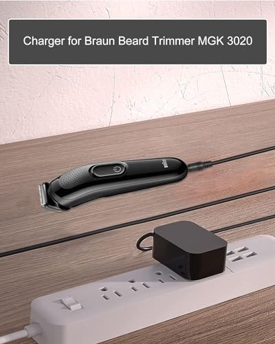 Braun Trimmer Charger for MGK and BT Series Models - Replacement Power Adapter