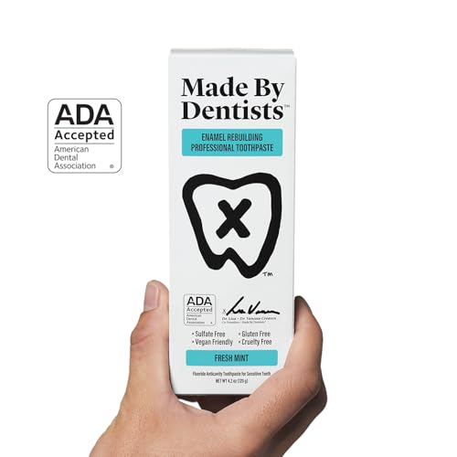 Enamel Rebuilding Toothpaste with Nano Hydroxyapatite & Fluoride - 2 Pack, ADA Approved, Vegan, Remineralizing, Sensitive Care