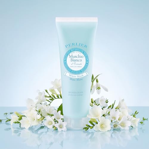 Perlier Muschio Bianco d'Oriente Shower Cream - White Musk, 8.4 fl oz