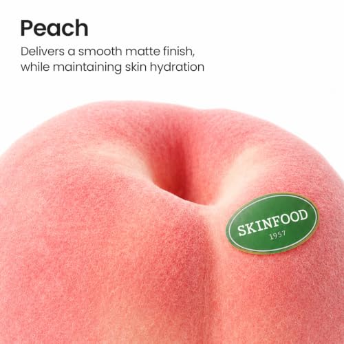 SKINFOOD Peach Cotton Pore Blur Pact 4G - Oil Control Primer for Oily Skin