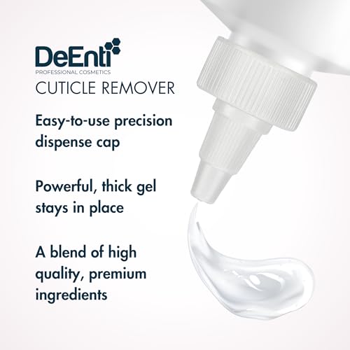 DeEnti Instant Cuticle Remover Gel, Professional Cuticle Softener with Instant 15-Second Removal, 8oz Bottle for Hand, Foot & Nail Care, Salon Quality Manicure & Pedicure Supplies