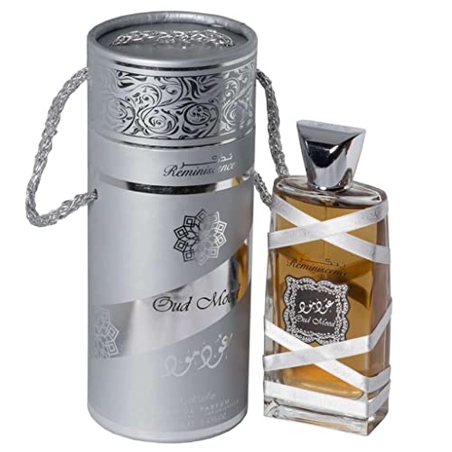 Lattafa Oud Mood Reminiscence Eau de Parfum Spray 3.4 Fl Oz - Amber Wood