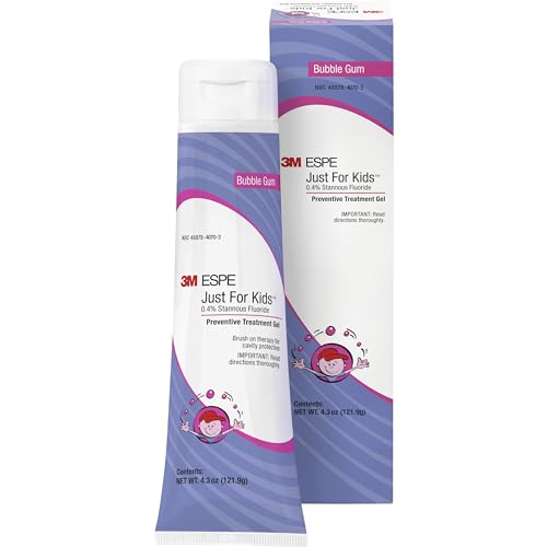 3M Just for Kids Fluoride Gel 0.4% - Extra Cavity Protection, 4.3 oz