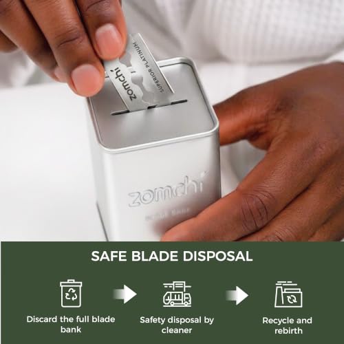 ZOMCHI Double Edge Razor Blades - 20 Stainless Steel Refill Blades for Safety Razors